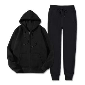 Conjunto Deportivo Informal para Hombre con Logotipo Personalizado |   Conjunto Deportivo de 2 Piezas: Sudadera Corta con Capucha y Pantalones Deportivos |   Fabricante OEM - Product Image 3