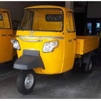 Tricycle à trois roues chargeur frontal Mini chargeur gaz naturel comprimé Cargo véhicule frein à tambour bouton poussoir électrique charge élevée