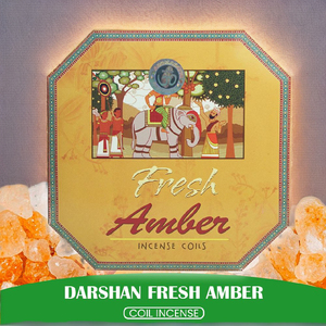 Bobine d'encens Darshan Amber pour la purification spirituelle et les observances religieuses - Product Image 4