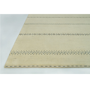 Alfombra de Lana Gabbeh Color Marfil, Alfombra Tejida a Mano Minimalista, Alfombra Grande para Piso, Decoración Acogedora para el Hogar 5062 - Product Image 1