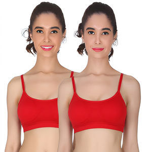 Soutien-gorge de yoga à bretelles pour femme, maintien moyen, couleur unie, noir, beige, soutien-gorge de sport pour adultes - Product Image 5