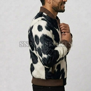 Chaqueta de invierno personalizada para hombre con diseño impreso, venta directa de fábrica, hecha con el mejor material, talla adulto, chaquetas de cuero de vaca. - Product Image 5