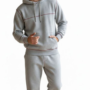 Survêtement personnalisé élégant en gros, hiver, coupe oversize, imprimé, respirant, doublé, 100% coton molletonné, haute densité, vêtements décontractés, streetwear - Product Image 5
