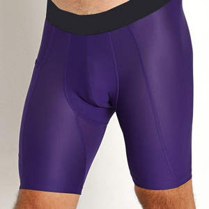 Pantalones Cortos de Compresión de Diseño Clásico para Hombre, Tela de Spandex/Poliéster, Colores Personalizados, Color Sólido, Transpirables, de Secado Rápido, para Gimnasio y Deportes - Product Image 5