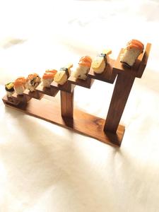 Présentoir à sushi en bois écologique, résistant au lave-vaisselle, en forme de triangle, pour la présentation des sushis, utilisation en cuisine, modèle Arthamas - Product Image 5