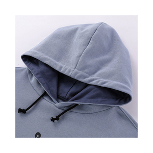 High Quality Custom Logo 400G 100% Cotton Heavyweight Fleece Blank <b>Black</b> Oversized Plus Size <b>Men's</b> Hoodies <b>Sweatshirts</b> - Product Image 5