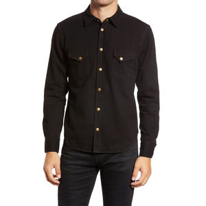 Camisa de Mezclilla de Algodón Oversize para Hombre, Nueva Colección, Tallas Grandes, Transpirable, Estampado Otoñal, Precios Económicos de Marca Privada - Product Image 6