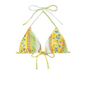 Maillot de bain deux pièces pour femme, style européen et américain, en tissu ajouré, avec découpes et bandage, imprimé animal patchwork - Product Image 4