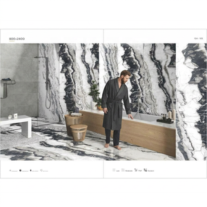 Azulejos de losa de porcelana esmaltada brillante Marfil Natural de 800x2400mm 80x240cm OEM 32x96 Porcelanato árabe pulido - Product Image 3