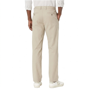 Pantalones Chinos Casuales de Golf para Hombre, Estilo Vintage, Cintura Media, Cierre Elástico, Tela Ligera de Lona, Frente Plano - Product Image 3
