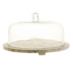 Luxury Marble <b>Cake</b> Dome <b>Stand</b> With <b>Glass</b> Cover Ideal For Serving <b>Cakes</b> Pastries And Desserts In Modern Kitchens - Product Image 3
