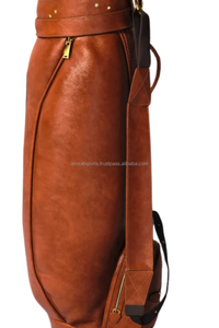 Sac de golf en cuir sur mesure pour professionnels Sac de golf en cuir véritable avec plusieurs poches Sac de golf en cuir fabriqué à la main - Product Image 2