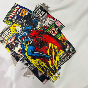 T-shirts unisexes à col rond Venomous avec imprimé de personnage de bande dessinée Ghost Rider, coupe classique, 100% coton - Product Image 2