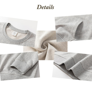 Heavyweight 280 Gsm Men's Pullover Hooded Hoodie Custom Logo Embroidery Unisex European Size Track Suit Top - Product Image 4