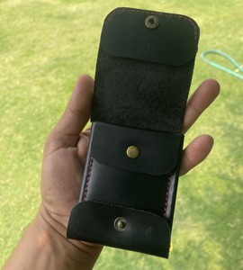 กระเป๋าสตางค์หนังแท้ทำมือพร้อมช่องใส่เหรียญ |   ช่องใส่บัตรและช่องใส่เงินสด - Product Image 3