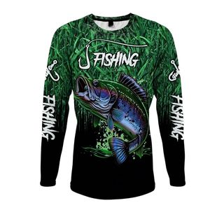 Maillots de Tournoi Personnalisés OEM avec Impression par Sublimation, en Spandex/Polyester, Durables, Séchage Rapide, Protection UPF 50+, pour la Pêche - Product Image 1