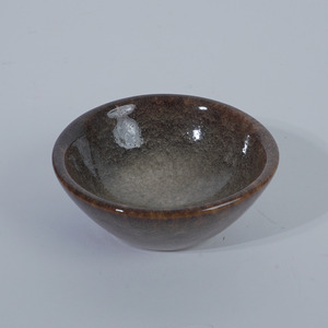 Plat à sauce en céramique grès craquelé marron 8x3cm, écologique, compatible lave-vaisselle, pour restaurant, hôtel, sauce soja traditionnelle - Product Image 4