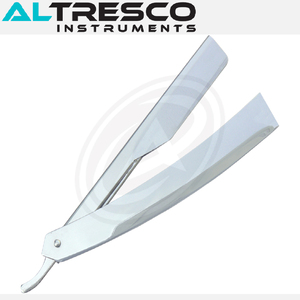 ALTRESCO Rasoir en acier inoxydable avec logo personnalisé et manche pliable en plastique - Product Image 6