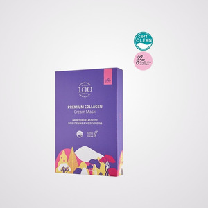 ดร.ออร์ก้า 100 พรีเมี่ยม คอลลาเจน ครีม มาส์ก พาค (5 แผ่น) แผ่นมาส์กหน้าเกาหลี - Product Image 1