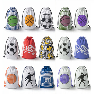 Custom Printed Gym Basketball <b>Drawstring</b> <b>Backpack</b> Bags Sportswear Sublimation Travel Bags Double Strings Gym Bag Unisex - Product Image 2