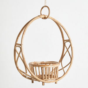 Jardinières en rotin, porte-pots de fleurs naturels, paniers suspendus pour plantes, vente en gros - Product Image 2