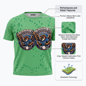 Camiseta de Béisbol Sublimada Personalizada, Reversible, de Secado Rápido, para Deportes, Entrenamiento en Equipo, Precio al por Mayor - Product Image 6
