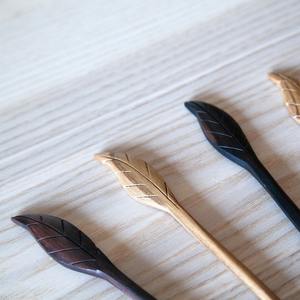 Cuchara de Madera Natural Tallada a Mano, Cuchara para Remover Hecha a Mano, Utensilio de Cocina Rústico y Regalo Ecológico - Product Image 6