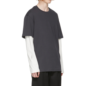 เสื้อยืดแขนยาวทรงหลวมแบบโอเวอร์ไซส์ ผ้าฝ้าย 100% สำหรับผู้ชาย สไตล์สตรีทแวร์ - Product Image 2