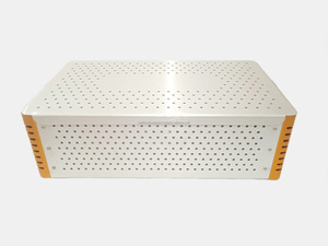 High Quality MEDTRUST SURGICAL Aluminum Sterilization Tray Box Custom Size Universal Surgical <b>Instrument</b> Container At Wholesale - Product Image 3