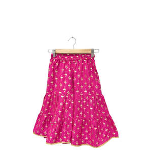 เสื้อ sharara ประดับของผู้หญิงในดีไซน์แขนกุดสีน้ำเงิน & สีชมพู - Product Image 4
