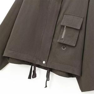 Gran oferta, ropa de invierno, bolsillo en el cuello con cremallera, chaqueta de otoño e invierno, top de manga larga de color sólido para hombres, chaquetas para exteriores - Product Image 3