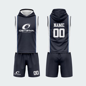 Camisetas de Compresión sin Mangas Personalizadas 2026, Nuevo Diseño con Capucha, Uniforme 7v7 con Estampado Digital Antibacterial 100% - Product Image 1