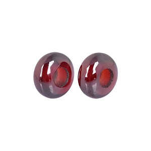 Perles d'hydrogel grenat 14x7x5.5mm, pierre synthétique pour la fabrication de bijoux - Product Image 5