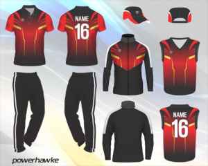 ชุดเสื้อกีฬาชุดคริกเก็ตใส่เล่นกีฬาสีสวยกางเกงมีปกเสื้อมีโลโก้ขนาดตามสั่งและชื่อทีม - Product Image 5