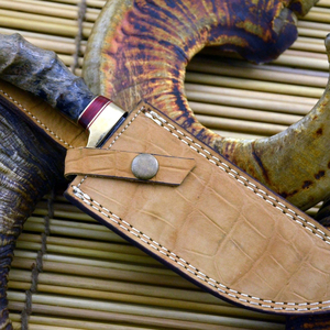 Rugged Tactical Survival Hunting Blade Professional Heavy Duty Outdoor <b>EDC</b> <b>Pocket</b> Tool Damascus Steel Fixed Camp <b>Utility</b> DIY OEM - Product Image 5