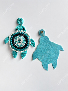 Pendientes de Tortuga Hechos a Mano con Cuentas para Mujer, Pendientes Colgantes de Animales Turquesa, Joyería Boho de Playa, Lindo Regalo Original - Product Image 5