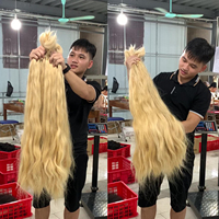 Extensiones de Cabello Vietnamita 100% Natural, Cabello Humano al Por Mayor # Fibras Sintéticas Color Rubio 613 Sin Mezcla