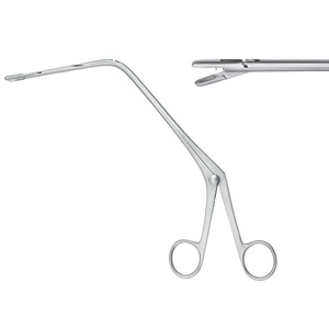 Vente flash : Forceps pour polypes laryngés Jurasz 23 cm, inclinés, en acier inoxydable de haute qualité, instruments chirurgicaux ORL - Product Image 1