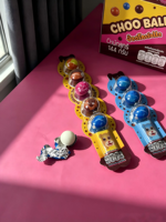 Bande de 24 bonbons chocolatés Choco Ball en blister, boules de chocolat composées en forme d'ours de dessin animé, emballage suspendu, boîte de présentation