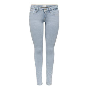 Jeans skinny délavés pour femmes, coupe ajustée, effet push-up, style crayon, en denim - Product Image 2