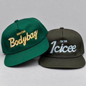 หมวกแก๊ปแบบ Snapback 5 ชิ้น ปักโลโก้ 3 มิติ ผลิตในเวียดนาม รับผลิตแบบ OEM ODM โรงงานผลิตเสื้อผ้าสตรีทแวร์ - Product Image 4