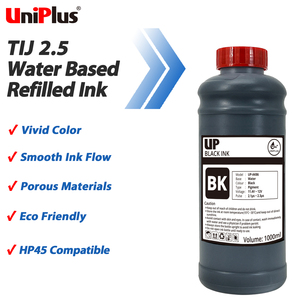 Uniplus Water Based TIJ <b>Refill</b> <b>Ink</b> 1000ml Compatible with 51645A W3T10B for Porous Material Coding - Product Image 3