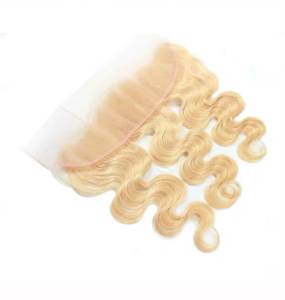 Perruque Lace Front en Cheveux Humains Remy Indiens, Ondulation Naturelle, Ondulation Eau, Blonde, Style Doux - Product Image 1