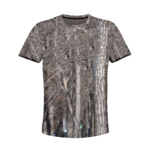 Chemise à manches courtes pour homme, à thème nature, pour les activités de plein air estivales, en tissu softshell respirant, avec motif forestier - Product Image 1