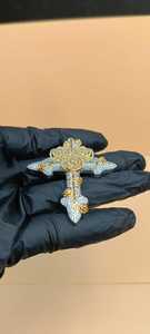Colgante de cruz de Cristo, colgante de plata 925, colgante de fe religiosa para hombres y mujeres, joyería cristiana, joyería hip hop - Product Image 3