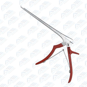Instrument chirurgical, forceps Ferris Smith Kerrison, rouge, 8 pouces, jusqu'à 1 mm, manche recouvert de silicone - Product Image 3
