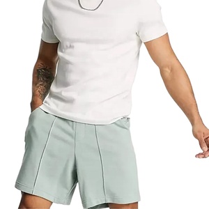 Nouveau Short en Jersey Surdimensionné à Plis, Qualité Supérieure, Pas Cher, Couleur Kaki, pour Hommes, Tenue Décontractée, avec Nouveaux Designs 2026 - Product Image 4