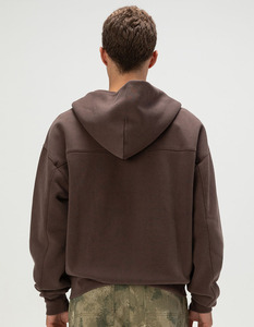 Sudadera con Capucha Extra Grande para Hombre, 350GSM, Felpa Gruesa, Sudadera de Forro Polar, Proveedor de Logotipos con Bordado Personalizado - Product Image 5