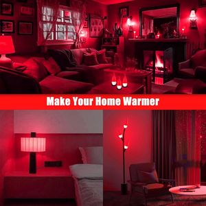 Lampadine LED con Effetto Fiamma, Luce Tremolante Intelligente, 3 Modalità, Base E12 per Decorazioni di Halloween - Product Image 5