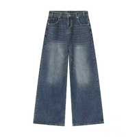 Pantalon de sport Ville pour homme, coupe slim droite, taille mi-haute, délavage clair, effet vieilli, coloré, en coton/élasthanne, décontracté et respirant, haute qualité